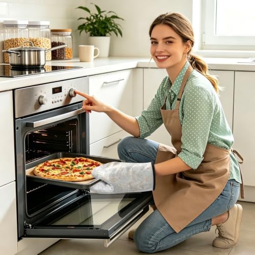 Marble Gray Oven Mitts and Pot Holders Set 2 Pcs
