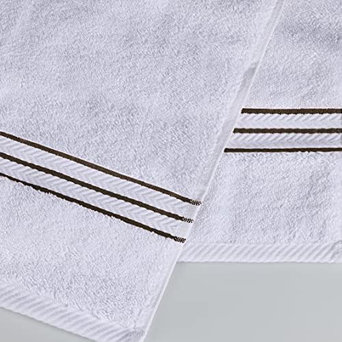SUPERIOR Hotel Turkish Cotton 4 Piece Bath Towel Set, Ultra Plush Spa
