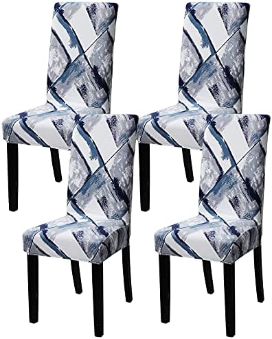 YISUN Dining Chair Covers, Stretch Spandex Chair Seat Cover Removable