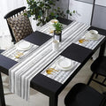Boho Stripes Table Mats Set of 6 With Table Runner 90 Inches