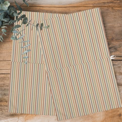 Vintage Beige Stripes Kitchen Towels Set of 3, Water Absorbent Dish