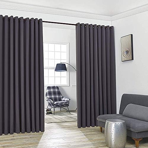 ASATEX XXXL Wall to Wall Charcoal Blackout. NIC 108" x 120" Charcoal
