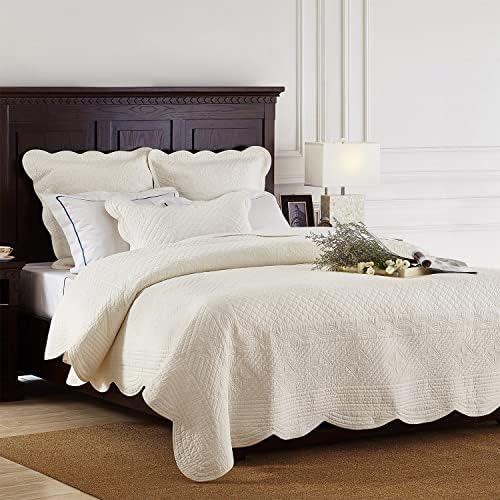 Calla Angel Sage Garden Luxury Pure Cotton Matelasse Quilt, King