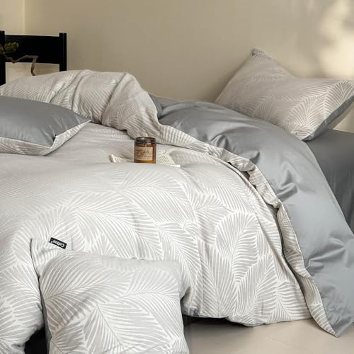 100% Cotton Bedding Duvet Cover Set, Soft Comfort Floral Comforter