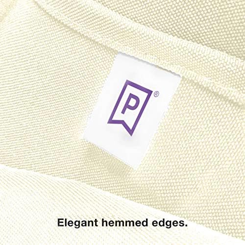 Gee Di Moda Round Tablecloth - 90 Inch Ivory Round Table Cloth for 30