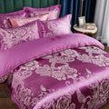 Soft Striped Cotton Bedding Set 4pcs - Sweet Duvet Cover with Zipper