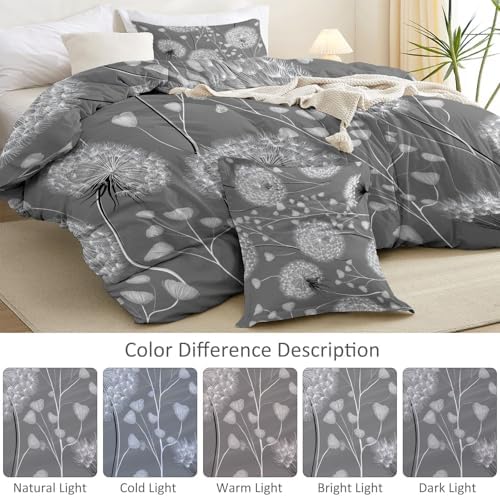 Soft Breathable King Size Duvet Cover 104" x 90" - Plants Minimalist