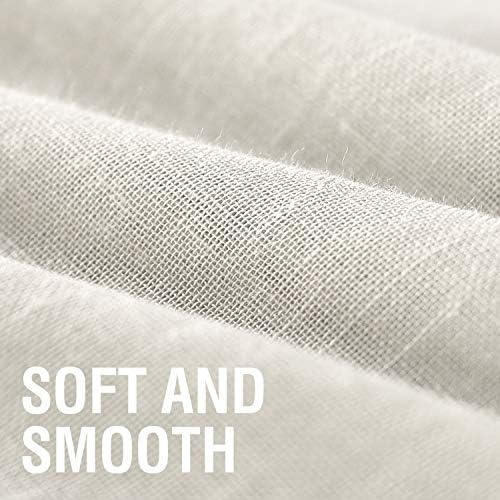 H.VERSAILTEX Extra Long Curtains 95 Inches Long Linen Sheer Curtains