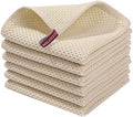 Cotton Kitchen Towels, Absorbent Washable Waffle Weave Dish Rags for