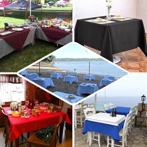 Efavormart 70" Square Linens Silver Wholesale Linens Polyester Square
