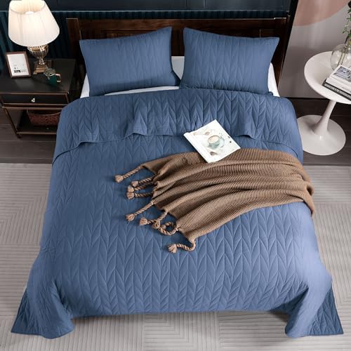 SHALALA - 100% Cotton Queen Quilt Set,200 GSM Cotton Fill