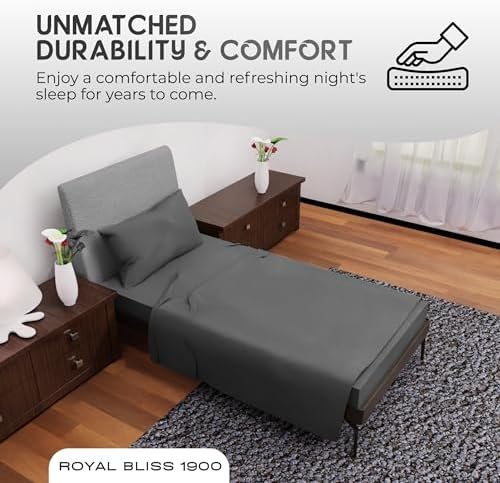 Twin XL Sheet Sets - 2 Pcs Set - Fade Resistant Double Brushed