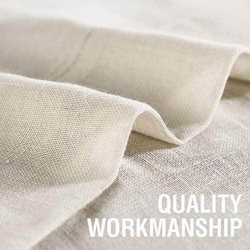 H.VERSAILTEX Extra Long Curtains 95 Inches Long Linen Sheer Curtains