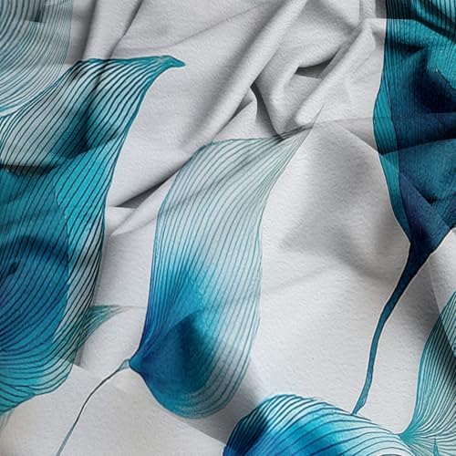 King Size Duvet Cover 100% Brushed Microfiber, Watercolor Leaves