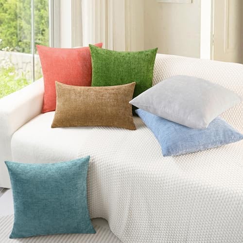 CaliTime Decorative Couch Throw Pillow Covers 20 X 20 Inches Living