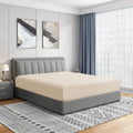 Cathay Home King Fitted Sheet Only, 21" Deep Pocket, Cream