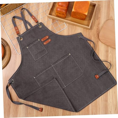 BESTOYARD Canvas Apron for Cooking Unisex Chef Apron for Men Women