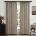 120 Inch Extra Long Pinch Pleat Blackout Heavy Linen