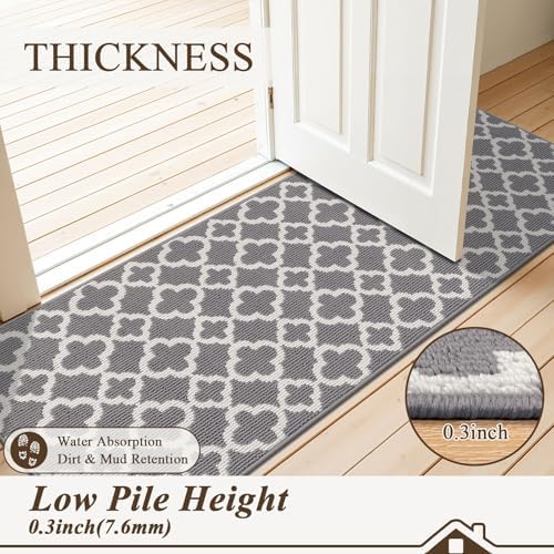 U'Artlines Washable Hallway Runner Rug 2x6', Non-Slip Kitchen Runner
