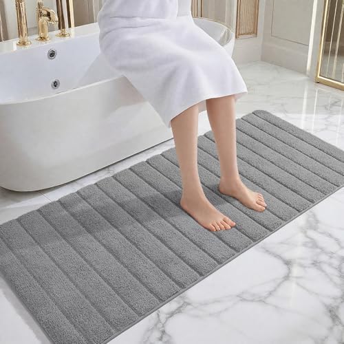AROGAN Luxury Long Bathroom Runner Rugs 24x60 Inch Bath Rug Non Slip