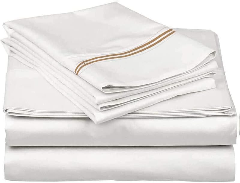 Mattress-Homes Full Sheet Set 4 Piece, 100% Long Staple Cotton Sateen