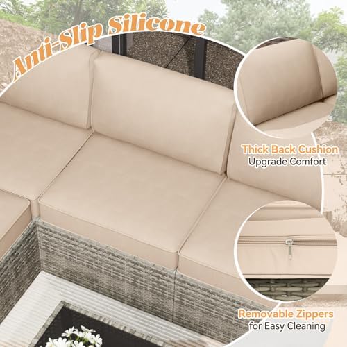 Patio Cushions for Outdoor Furniture,Water-Resistant Outdoor Cushions