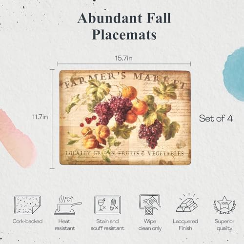 Pimpernel Exclusive Art Collection Placemats, Set of 4