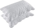 BOSOWOS Queen Size Pillow Shams Set of 2, Soft Breathable Pillow Case