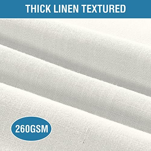 Linen Placemats Set of 4 Washable Solid Table mats for Dining Table