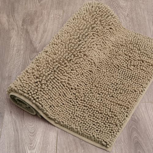 Creative Home Ideas Resort Collection Plush Chenille Bathroom Rugs