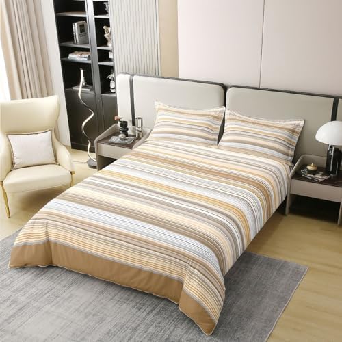 Manfei Classic Stripe Patchwork Kids Bedding Set King Size 100%
