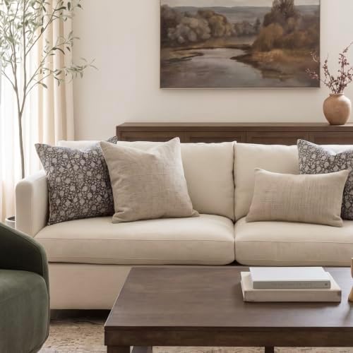 DOMVITUS Floral Pillow Covers 20x20, Throw Pillows for Couch, Floral