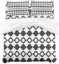 Vintage Bohemia Duvet Cover Set, Abstract Geometric Art Simple Boho