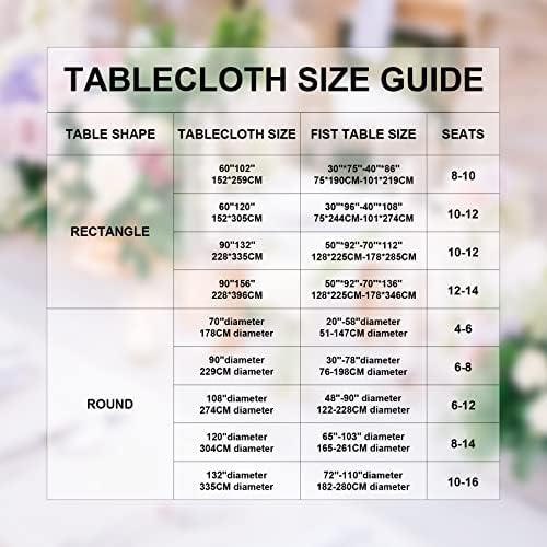 60x102 Ivory Tablecloth - Stain and Wrinkle Resistant Washable