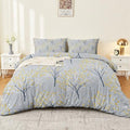 Comforter Cover Set King, 3-Piece Minimalism Plants Branches