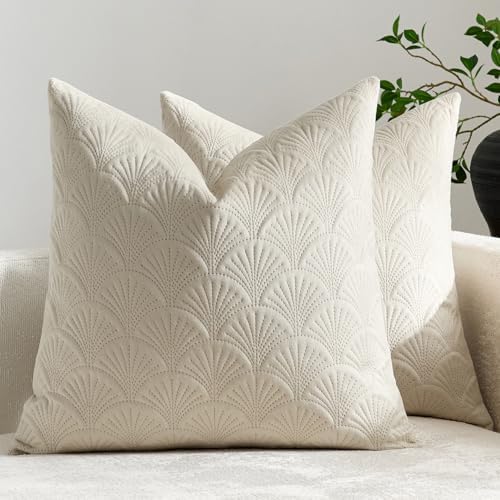 Floral Patterned Lumbar Throw Pillow Covers 20x20 Set of 2, 3D