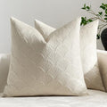 Floral Patterned Lumbar Throw Pillow Covers 20x20 Set of 2, 3D
