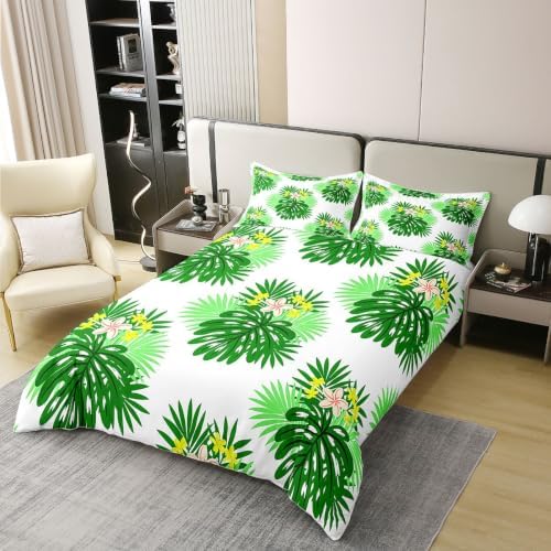 Erosebridal Green Botanical 100% Cotton Queen Comforter Cover Nature