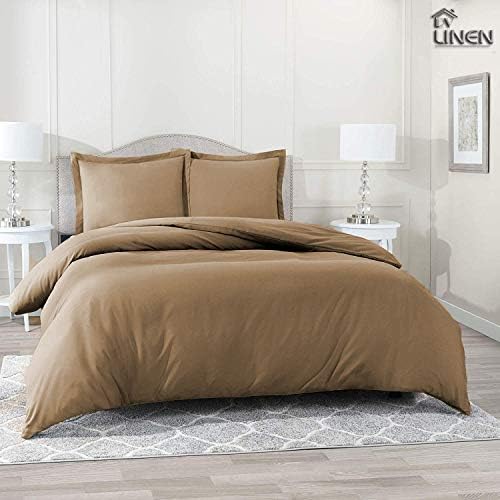 Luxury Bedding 3 Piece Duvet Cover Set- 600TC Egyptian Cotton, Solid