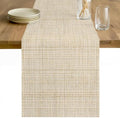 Beige Rustic Table Runner 108 Inches Long Farmhouse Dress Scarves