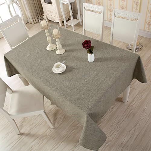 Gualiy Dining Table Cloth Protector, Cotton Linen Tablecloth 70x70CM