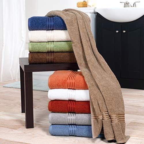 Lavish Home 18PC Towel Set - Cotton Bathroom Accessories with 6 Bath