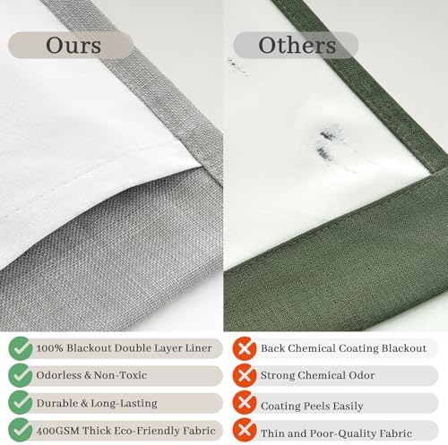 Pinch Pleated Light Grey 108 Inch Large Curtains for Patio Sliding