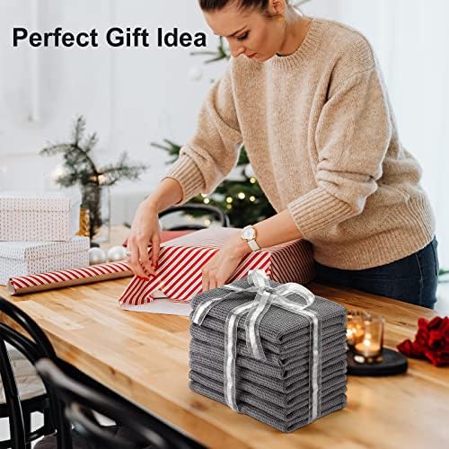 PY HOME & SPORTS 8 Pack Cotton Waffle Weave Kitchen Towels 17 x 25