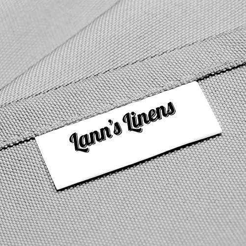 Lann's Linens 5 Pack 60 x 126 Inch Rectangular Tablecloth, Washable