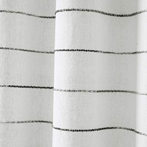 Lush Decor Ombre Stripe Yarn Dyed Cotton Shower Curtain, 72" W x 72"