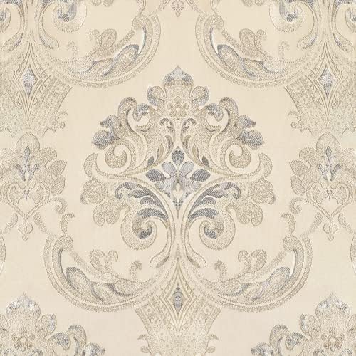 Loom and Mill Jacquard Rectangle Tablecloth 52 x 70 Inches, Light