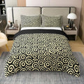 Feelyou Spiral Duvet Cover 100% Cotton Queen Size