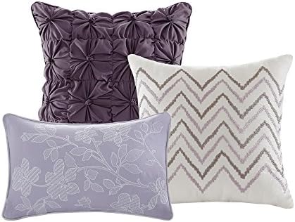 Madison Park Modern Floral Coverlet Breathable Taupe King Quilt Set