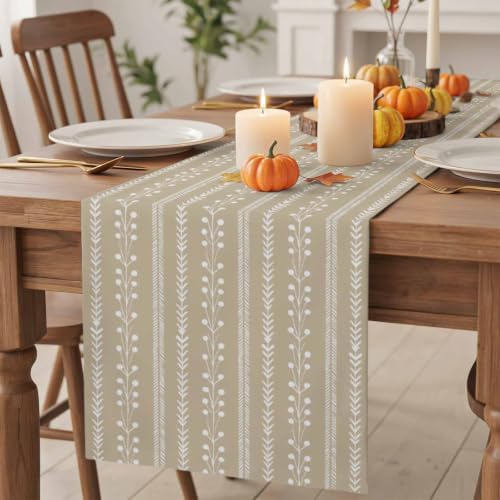 Modern Minimalist Table Runner Cotton Linen 108 Inch Holiday Dresser